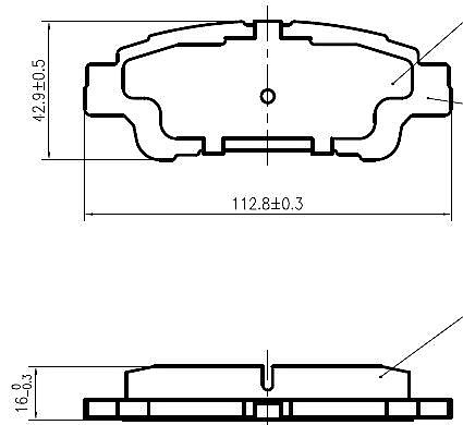 Rear Brake Pads to fit Toyota ALPHARD I (H1) 2.4 4WD (ANH15W) and others