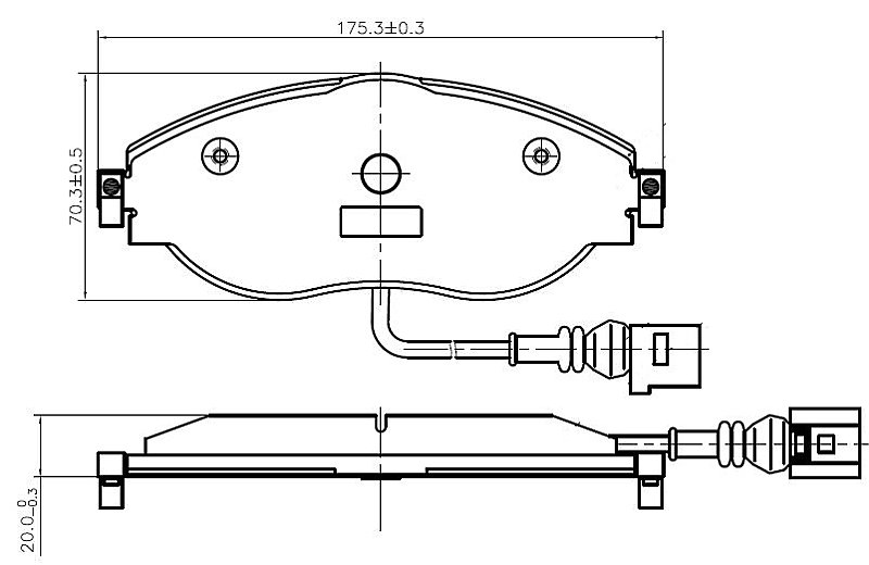 Front Brake Pads to fit Audi A3 (8V1, 8VK) S3 quattro and others