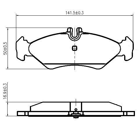 Rear Brake Pads to fit Mercedes-Benz SPRINTER 2-t Platform/Chassis (B901, B902) 211 CDI (901.621, 902.611, 902.612, 902.621, 902.622) and others