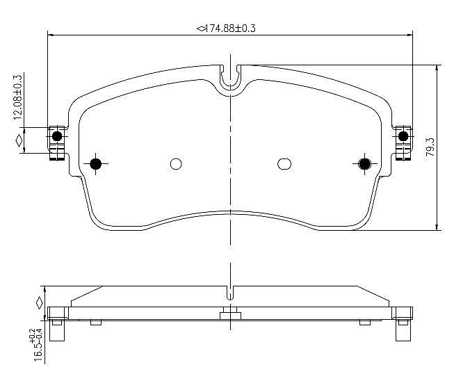 Front Brake Pads to fit Jaguar E-PACE (X540) 2.0 P200 AWD and others