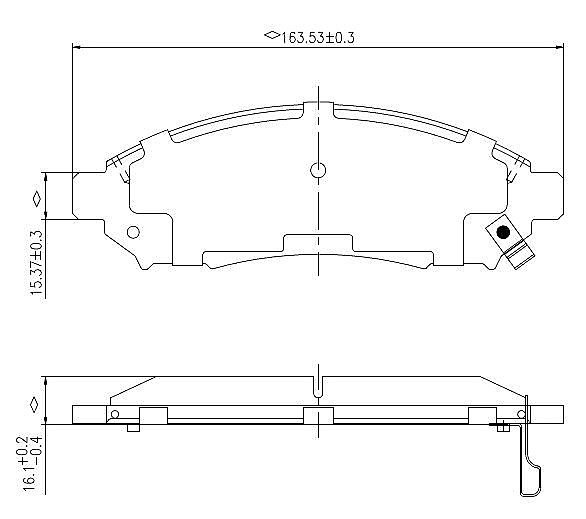 Front Brake Pads to fit Nissan NAVARA NP300 (D40) 2.5 dCi 4WD and others
