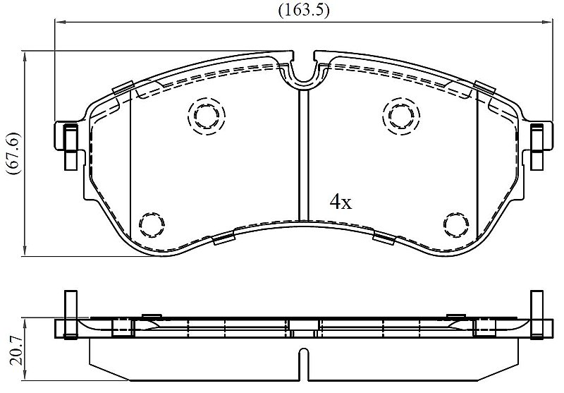 Front Brake Pads to fit Man TGE Bus 2.0 TDI and others