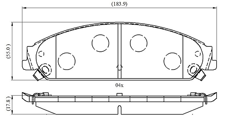 Front Brake Pads to fit Chrysler 300C (LX) 3.0 CRD and others