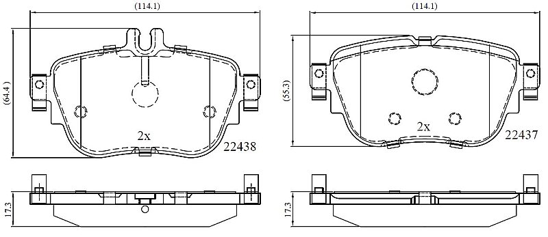Rear Brake Pads to fit Mercedes-Benz E-CLASS (W213) E 200 (213.042) and others