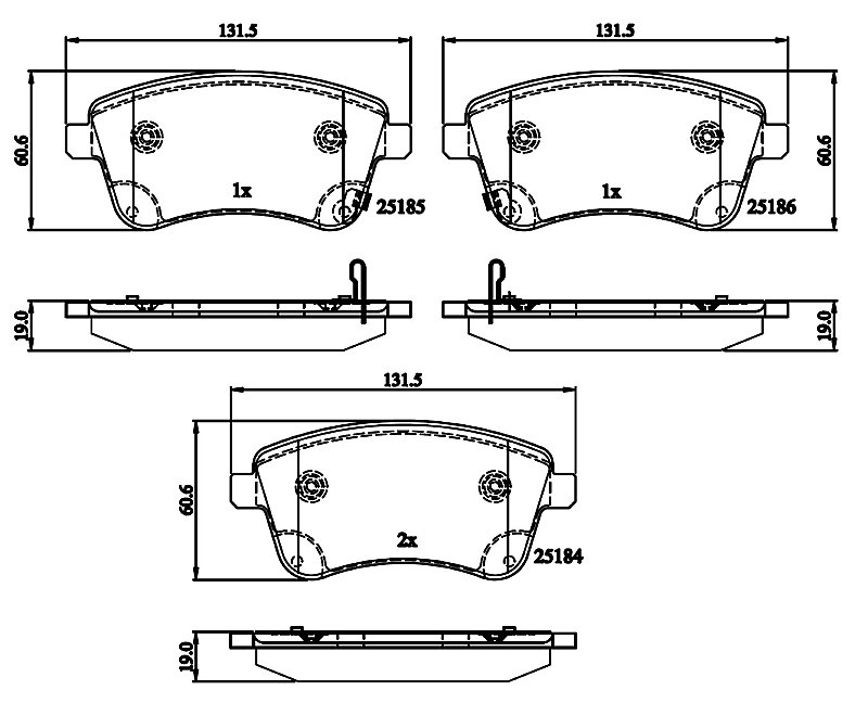 Front Brake Pads to fit Kia VENGA (YN) 1.4 CRDi 90 and others
