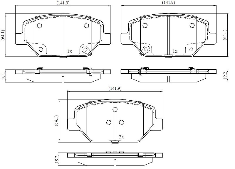 Front Brake Pads to fit Vauxhall INSIGNIA Mk II (B) Country Tourer (Z18) 2.0 D (47) and others