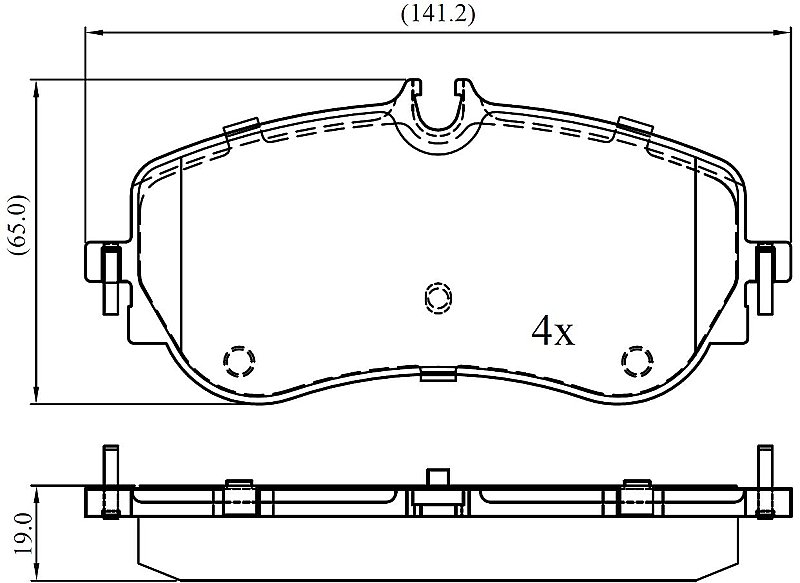 Rear Brake Pads to fit Man TGE Bus 2.0 TDI and others