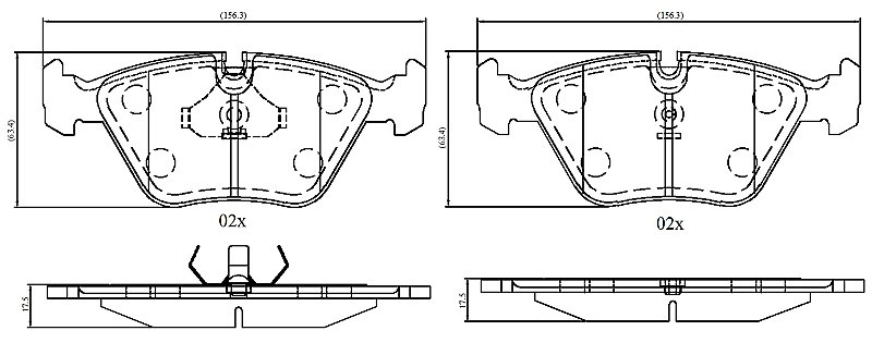 Front Brake Pads to fit Audi 100 C3 Avant (445, 446) 2.2 quattro and others