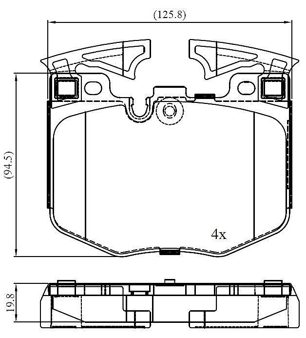 Front Brake Pads to fit Toyota Supra GR and Others
