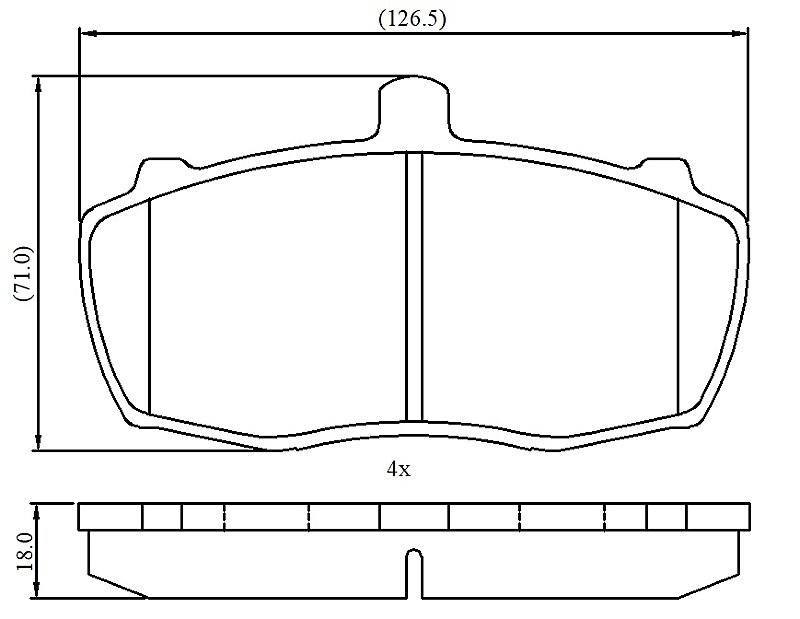 Front Brake Pads to fit Ford TRANSIT Bus (T ) 2.0 Cat (TBS, TCL, TCS) and others