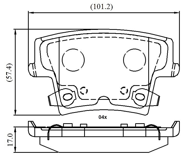 Rear Brake Pads to fit Chrysler 300C (LX) 3.0 CRD and others