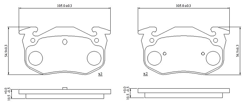 Rear Brake Pads to fit Renault 19 I (B/C53) 1.4 and others