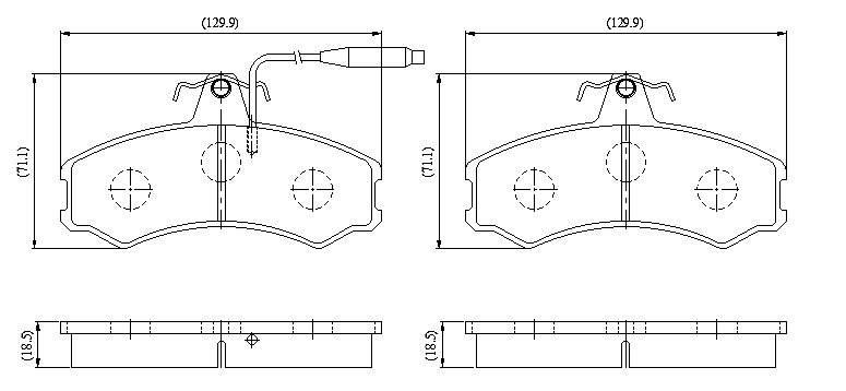 Front Brake Pads to fit Fiat DUCATO Panorama (280) 1.8 and others