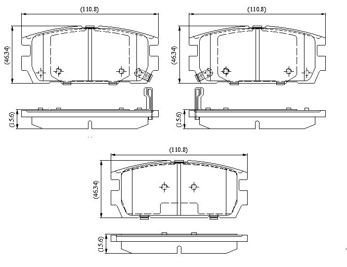 Rear Brake Pads to fit Hyundai TERRACAN (HP) 2.9 CRDi 4WD and others