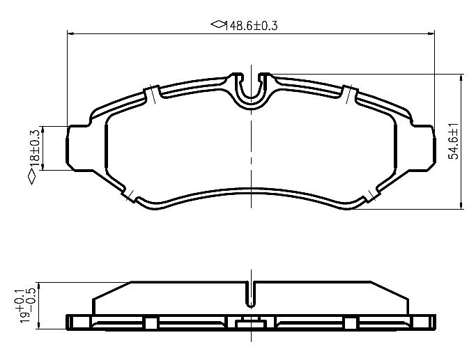 Rear Brake Pads to fit Mercedes-Benz SPRINTER 3,5-t Platform/Chassis (B907, B910) 315 CDI RWD (907.131, 907.133, 907.135, 907.231, 907.233... and others