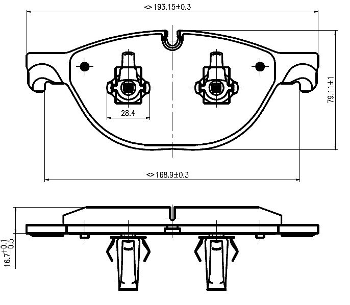 Front Brake Pads to fit Jaguar F-TYPE Convertible (X152) 3.0 SCV6 and others