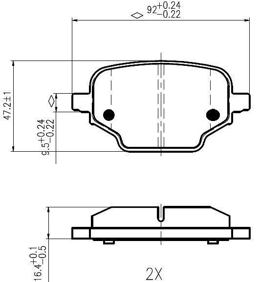 Rear Brake Pads to fit Citroen BERLINGO (ER, EC) 1.2 PureTech 130 and others