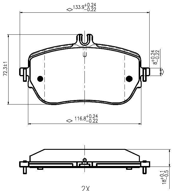 Front Brake Pads to fit Mercedes-Benz A-CLASS (W177) A 200 (177.087) and others