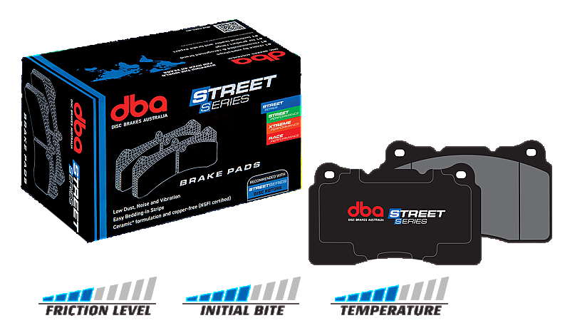Mercedes C63 S Front DBA Street Series Brake Pads