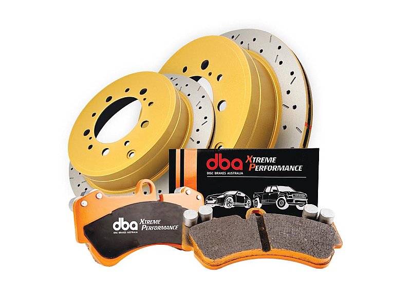 DBA Brake Kit - 4000 Series T3 Slotted & Xtreme Performance Brake Pads (2x DBA42709XS + DB1800XP) DBA42709XS-1800XP