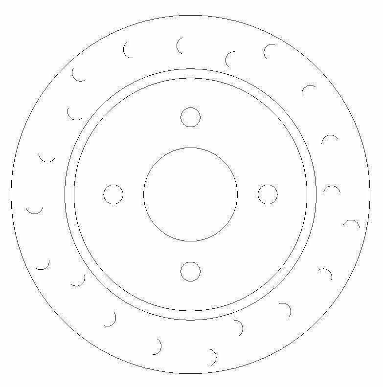Fiesta ST150 ST180 Rear Halo Slotted Brake Discs and HALO Brake Pads