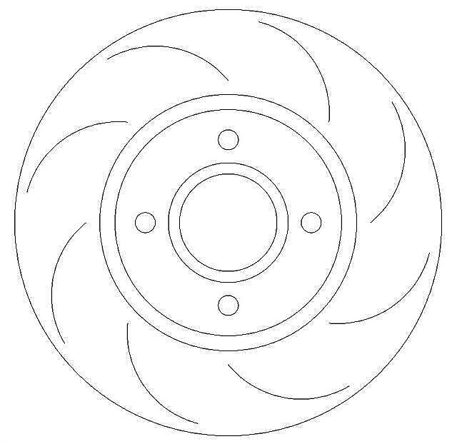 Rear Brake Discs to fit BMW 3 series E46 Dimpled and Grooved