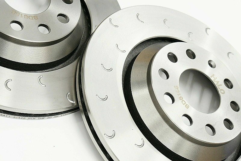VW Golf GTi MK7 Rear Grooved Brake Discs and EBC Pads