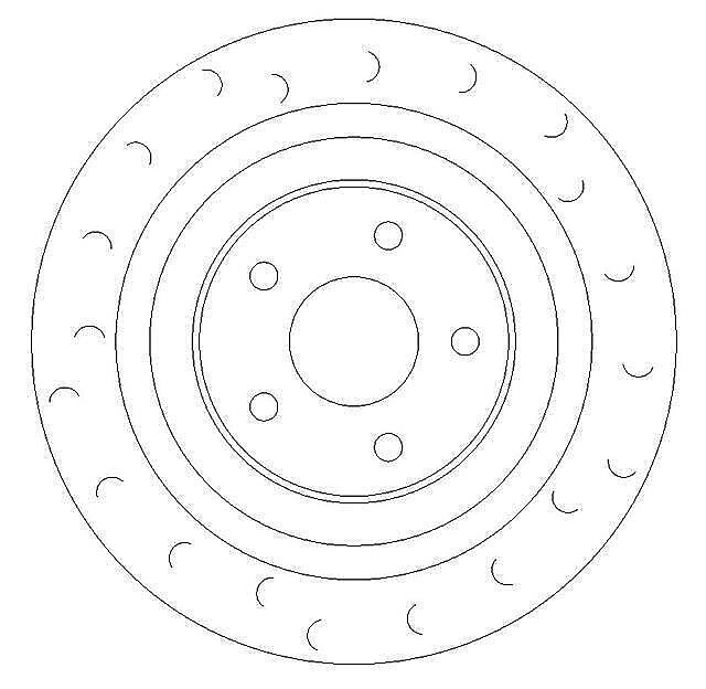 Rear Brake Discs to fit Subaru Impreza Turbo Classic Type RA Internally Vented