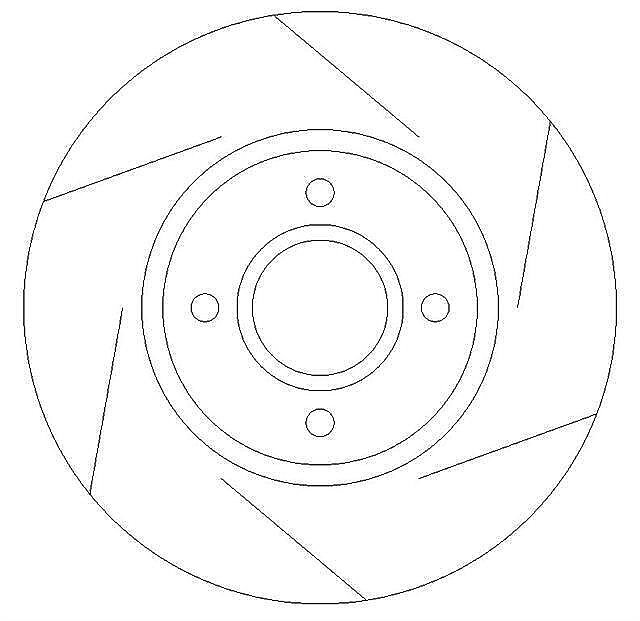 Rear Brake Discs to fit BMW 3 series E46 Dimpled and Grooved