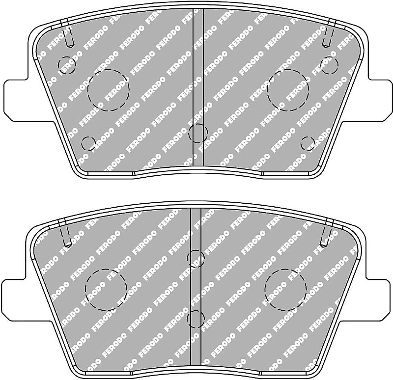 Rear National OE Replacement Pads to fit Hyundai i30 N