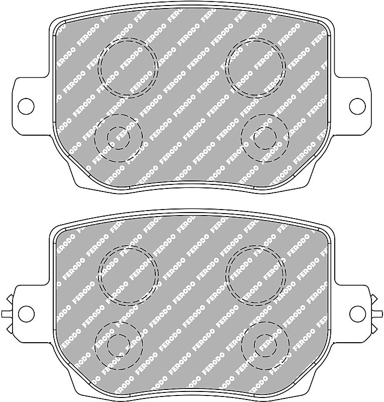 Tesla Model 3 Performance Rear HALO Brake Pad Set