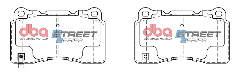 Front DBA Street Series Ceramic Pads to fit Tesla Model 3 2017-