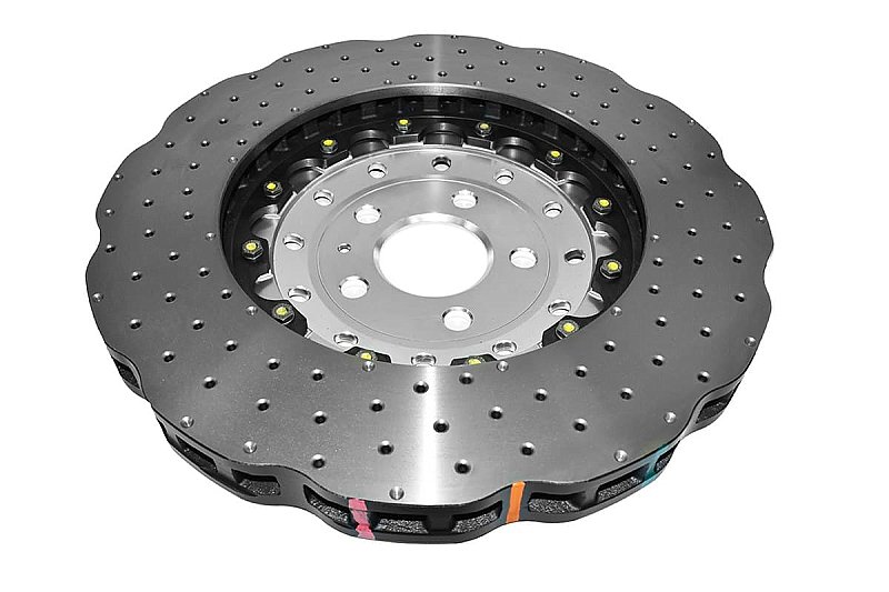 Audi RS6 C7 Front DBA Drilled 2-Piece Brake Discs (Pair)
