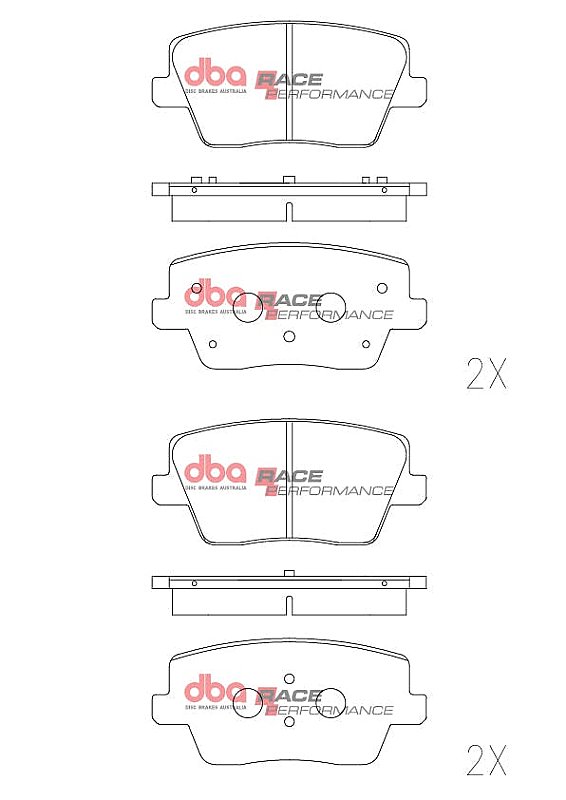 Hyundai I30N Rear DBA Race Pads