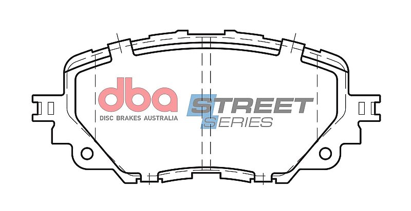 Front DBA Street Series Ceramic Pads DB2441SS