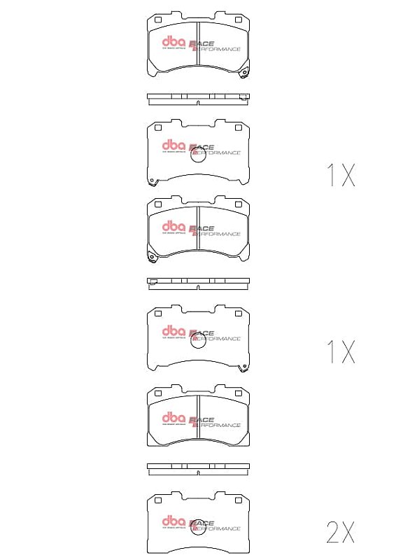 Toyota Yaris GR Front DBA Race Performance Brake Pads