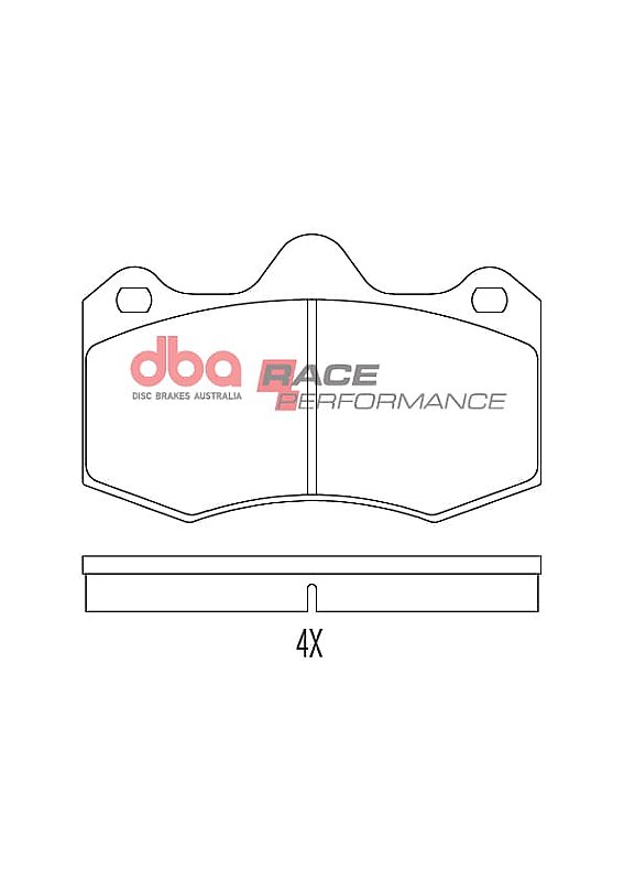 Front DBA Brake Pads Race Performance to fit Lotus Exige