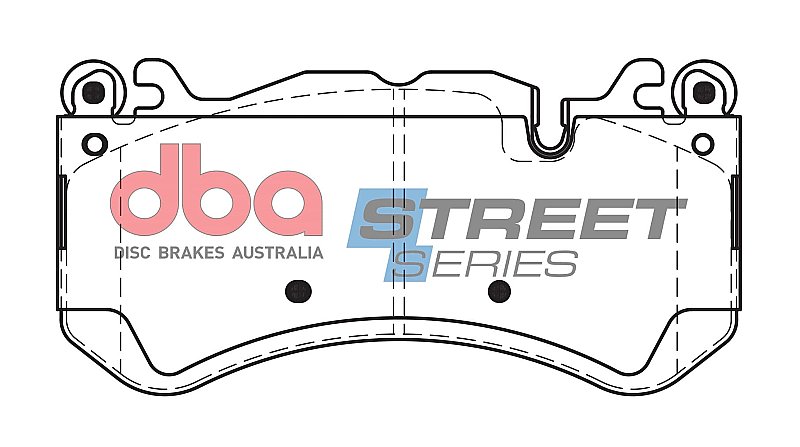 Mercedes C63 S Front DBA Street Series Brake Pads