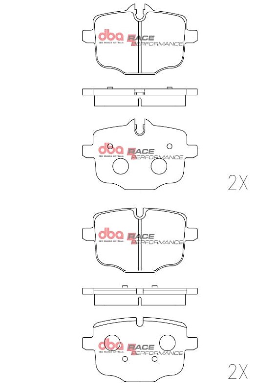 Rear DBA Brake Pads Race Performance DB15109RP