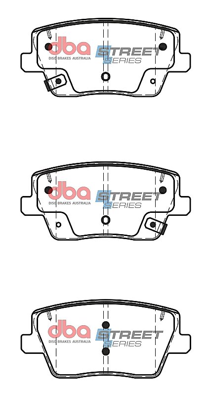 Rear DBA Street Series Brake Pads to fit Hyundai
