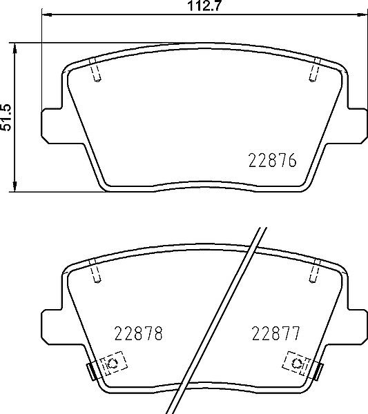 Rear Mintex Car Brake Pads MDB4083 to fit Hyundai