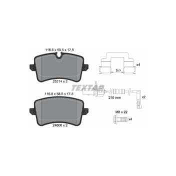 Audi RS6 C7 Rear Textar OEM Brake Pads - Image 1
