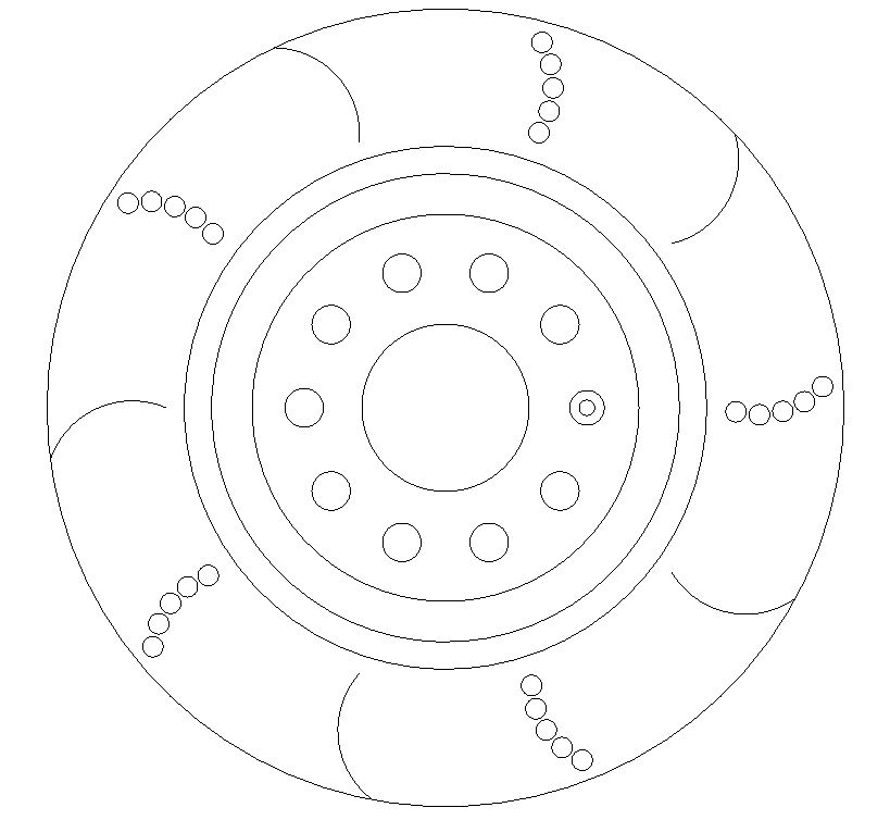 VW Golf R MK7 Rear Grooved Brake Discs and OE Quality Brake Pads - Image 4