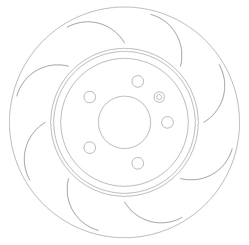 Rear Grooved Brake Discs 300 mm to fit Audi A4 Allroad B8 (8KH) - Image 1