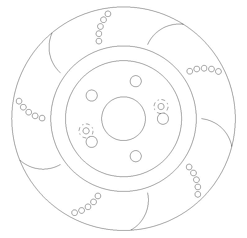 Front Dimpled Grooved Brake Discs and Mintex Pads to fit Renault Clio RS 197/200 Sport - Image 1