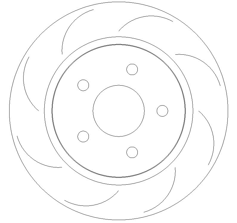 Rear Grooved Brake Discs and Mintex Pads to fit Ford Focus MK3 ST - Image 1