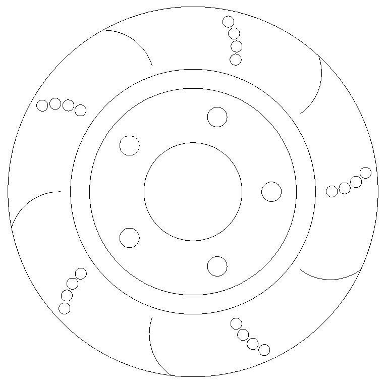 Rear Dimpled & Grooved Brake Discs 264 mm to fit Vauxhall Corsa 1.6 VXR - Image 1
