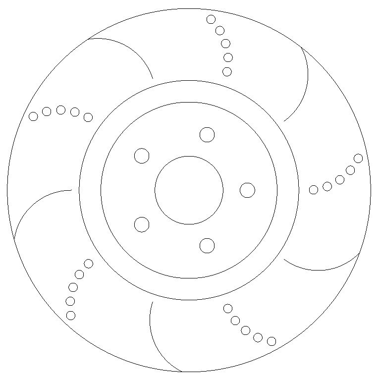Front Dimpled and Grooved Brake Discs and Mintex Pads to fit Ford Focus RS MK2 - Image 1