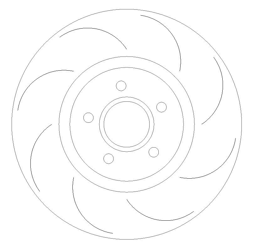 Front Grooved Brake Discs with Mintex Performance Pads to fit Focus ST MK3 - Image 1