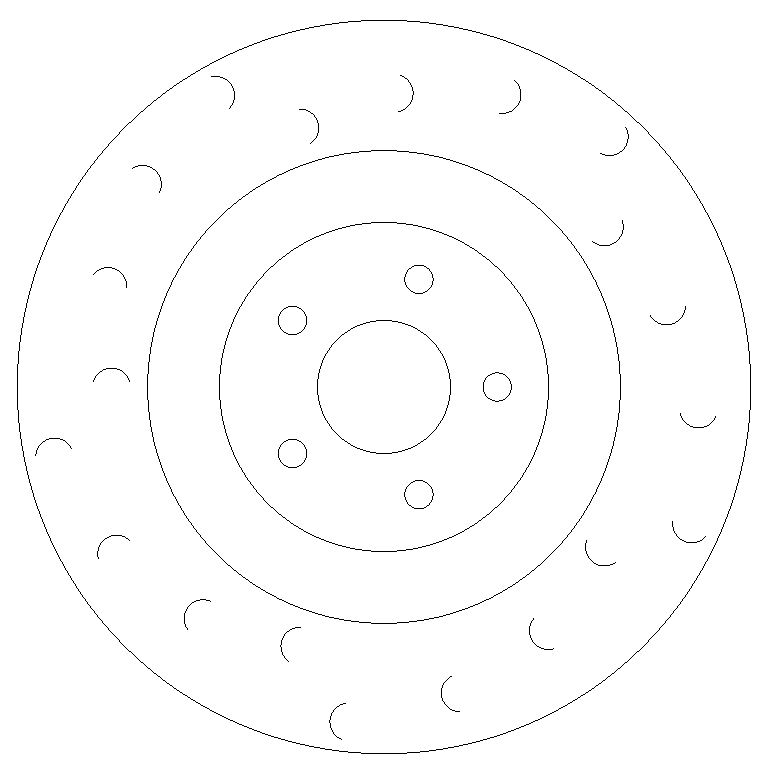 Focus RS MK3 Front C-Hook Discs with DBA Street Performance Pads - Image 1